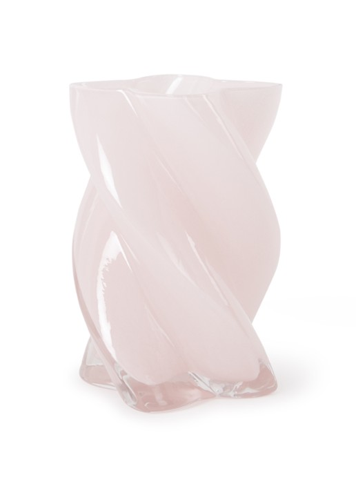 &Klevering Marshmallow vaas 19,5 cm - voorkant lichtroze