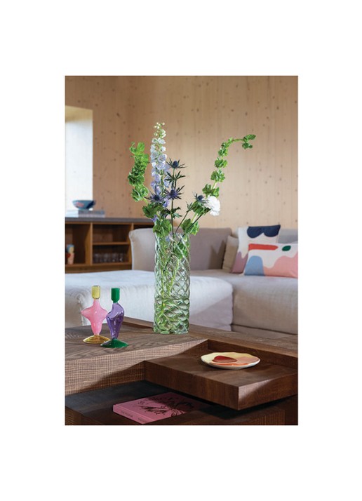 &Klevering Marshmallow vaas 33 cm - voorkant 2 lichtgroen
