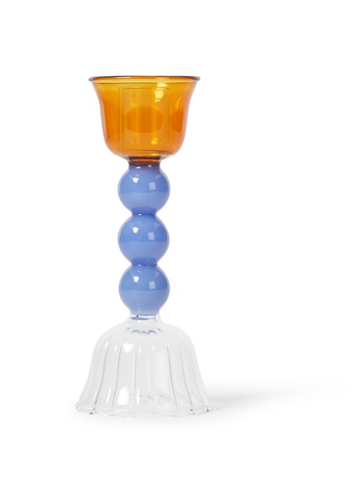 &Klevering Perle kandelaar 14,5 cm - voorkant 2 multicolor