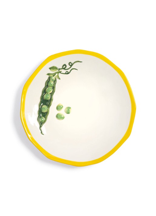&Klevering Pisello serveerbord 31 cm - voorkant geel