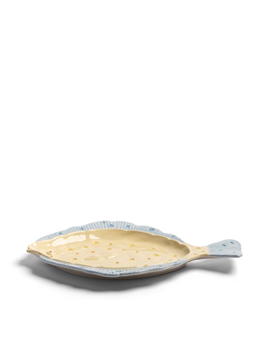 &Klevering Plaice serveerschaal 37 cm - voorkant 2 creme