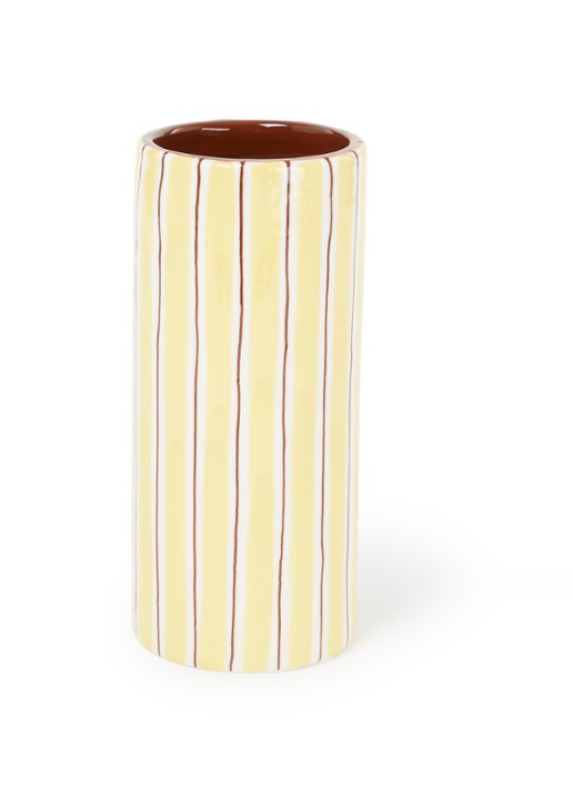 &Klevering Ray vaas 17,5 cm - voorkant abrikoos