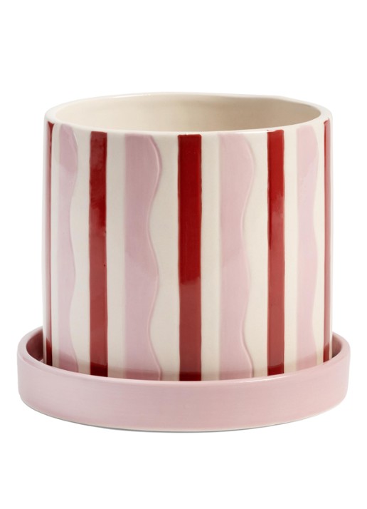 &klevering Rey bloempot 13,5 cm - voorkant lichtroze