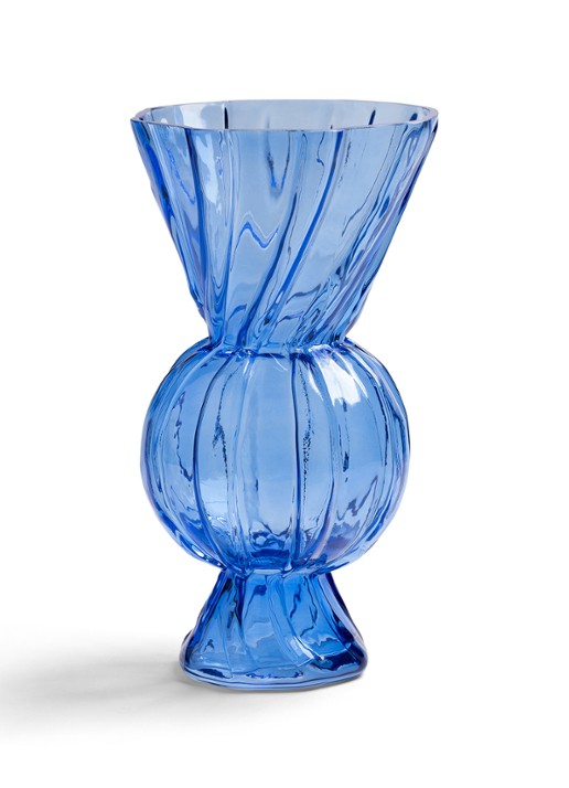 &Klevering Rhombic vaas 28,5 cm - voorkant blauw