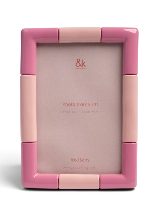&Klevering Rift fotolijst - voorkant 2 roze