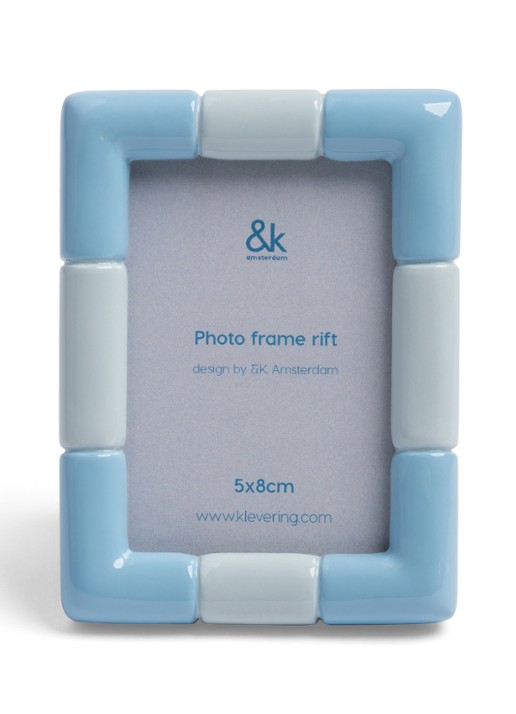 &Klevering Rift fotolijst - voorkant 2 blauw