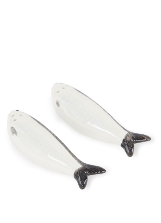 &Klevering Sardine zout- en peperstel 10,5 cm - voorkant gebroken wit