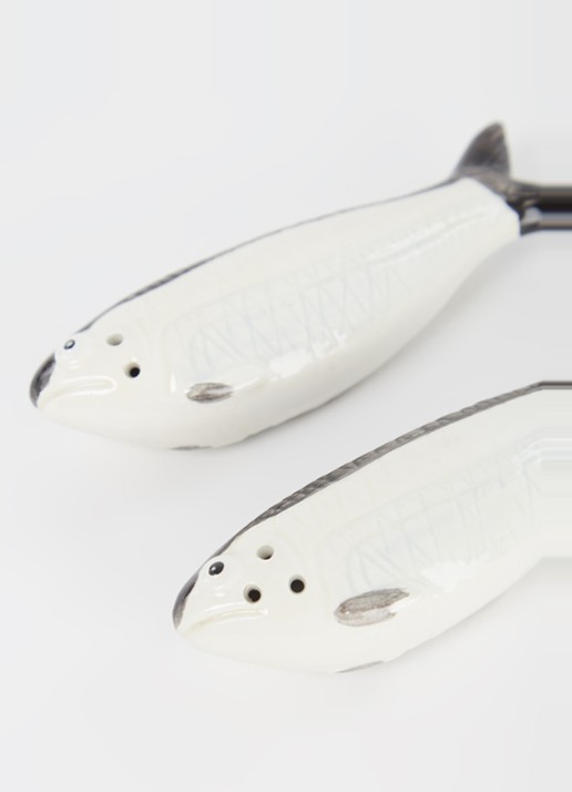 &Klevering Sardine zout- en peperstel 10,5 cm - voorkant 2 gebroken wit