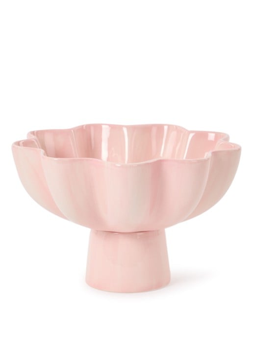 &Klevering Sun Small fruitschaal 20 cm - voorkant zalmroze