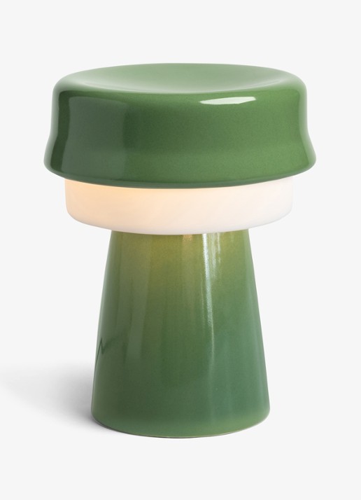 &Klevering Tafellamp met hoed 20 cm  - voorkant 2 groen