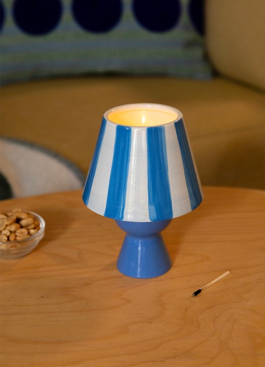 &Klevering Theelichthouder cantine  - achterkant 2 blauw