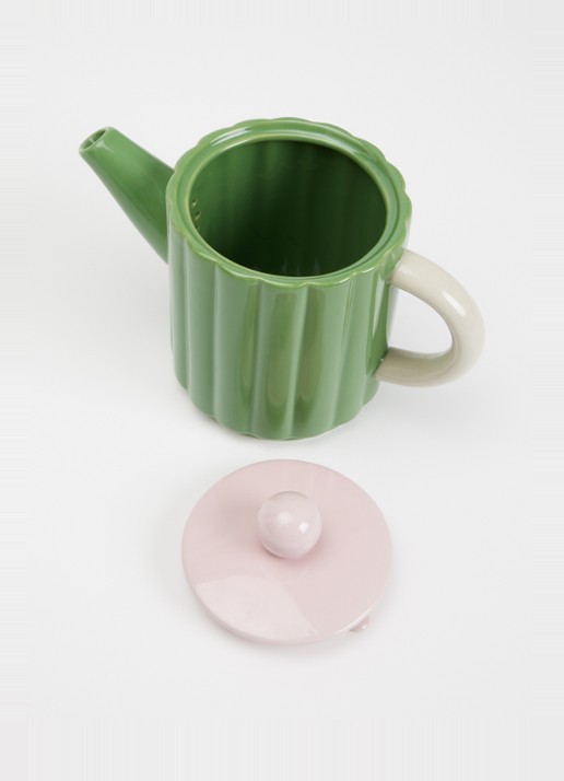 &Klevering Tube theepot 0,9 liter - voorkant 2 groen