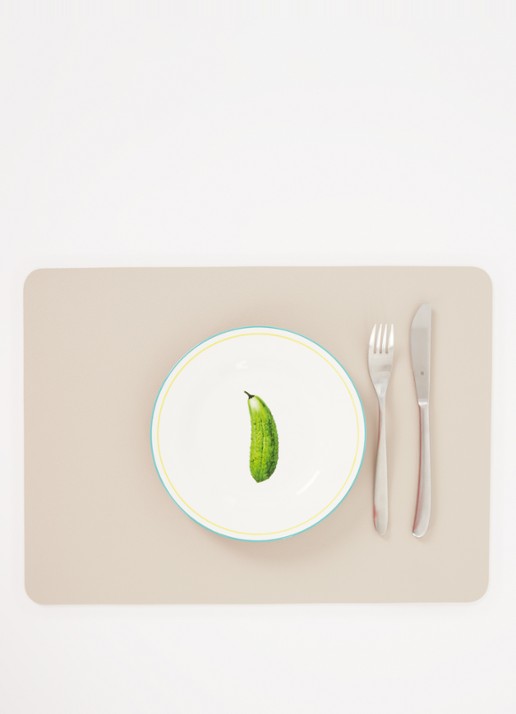 &Klevering Vegetable ontbijtbord 21 cm set van 4 - detail 2 gebroken wit