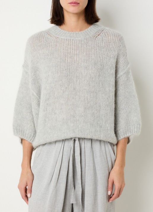 Knit-ted Grofgebreide pullover in alpaca wolblend