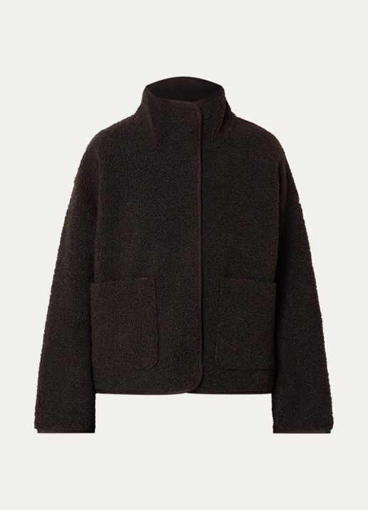 Knit-ted Jill jack van teddy met steekzakken - voorkant 3 roodbruin