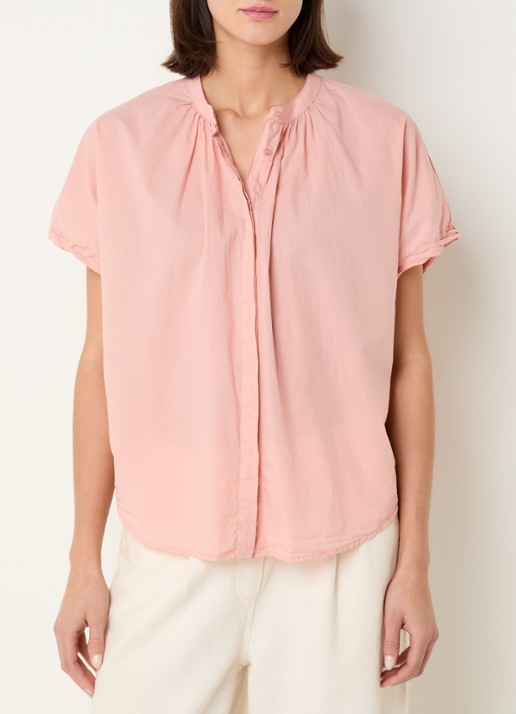 Knit-ted Lotus blouse met plooidetail