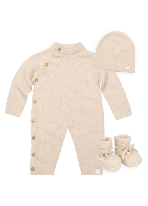 Koeka Beja set van babypak met muts en sokken in giftbox 3-delig