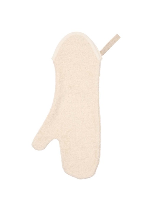 Koeka Dijon Daily Douche washand 42 x 18 cm - detail gebroken wit