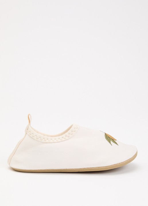 Konges Sløjd Aster waterschoenen met print - voorkant creme