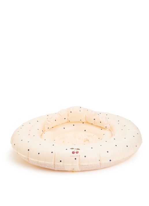 Konges Sløjd Baby zwemzitje met print - voorkant creme