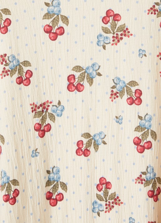 Konges Sløjd Chleo jurk met print - detail beige