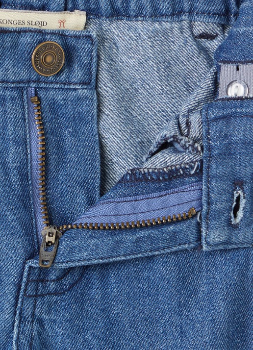 Konges Sløjd Elba flared jeans met pailletten - detail 3 indigo