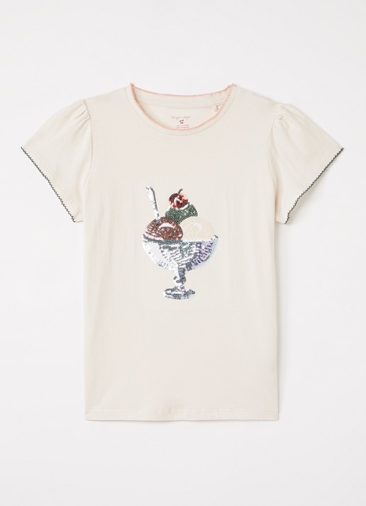 Konges Sløjd Famo T-shirt met pailletten