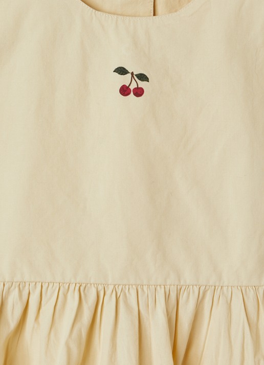 Konges Sløjd Hearly jurk met print - detail beige