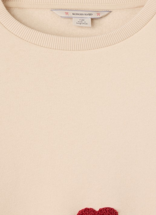 Konges Sløjd Lou sweater met borduring - detail 3 beige