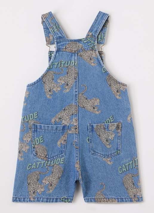 Konges Sløjd Magot straight fit tuinbroek van denim - voorkant 2 indigo