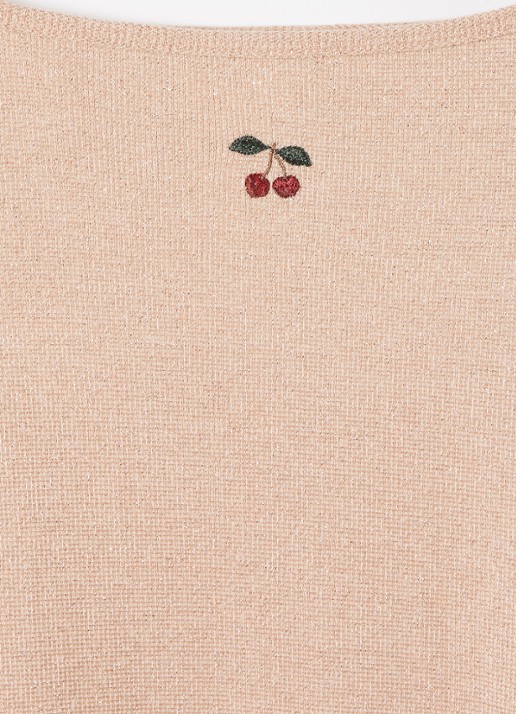 Konges Sløjd Roli jurk met lurex - detail 3 roze