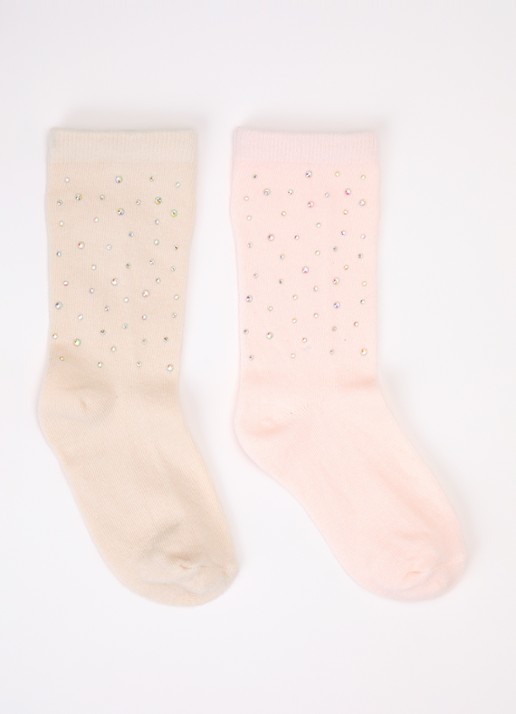 Konges Sløjd Sequin sokken met glitter in katoenblend