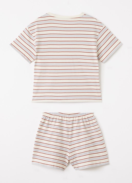 Konges Sløjd Set van T-shirt met korte broek 2-delig - voorkant 2 rood