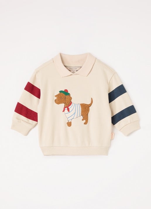 Konges Sløjd Spotty sweater met logoborduring