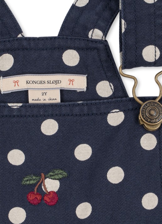 Konges Sløjd Babypak met stippenprint - detail 2 donkerblauw