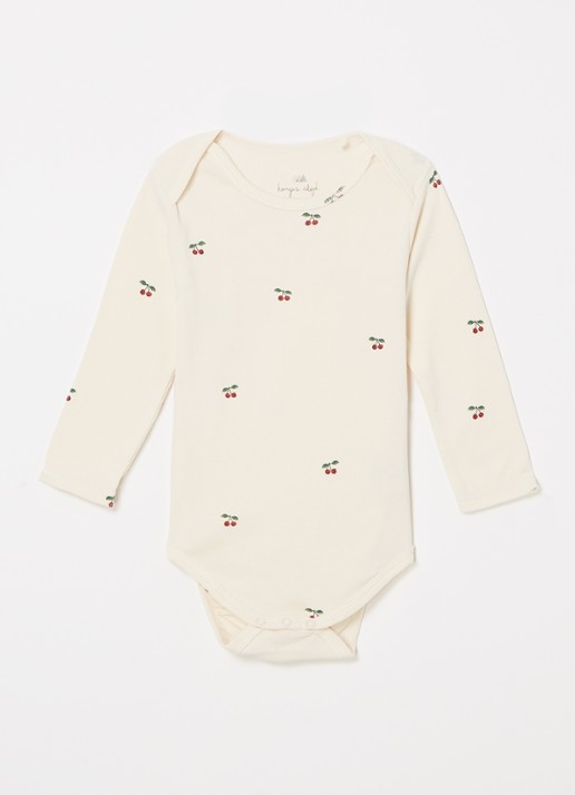 Konges Sløjd Babypak van  katoen met print - voorkant beige
