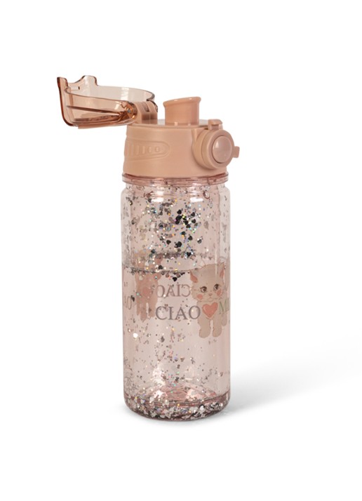Konges Sløjd Ciao Miao waterfles 35 cl - voorkant 3 oudroze