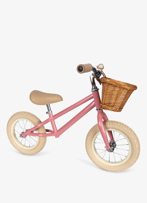 Konges Sløjd Kinderfiets met glitter - voorkant 6 roze
