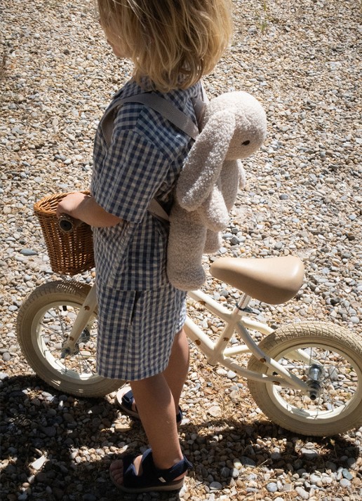 Konges Sløjd Kinderfiets met print - voorkant 2 beige