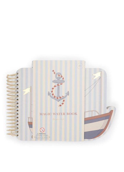 Konges Sløjd Magisch Water knutselboek - voorkant blauw