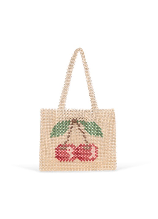 Konges Sløjd Shopper van kralen - voorkant 3 beige