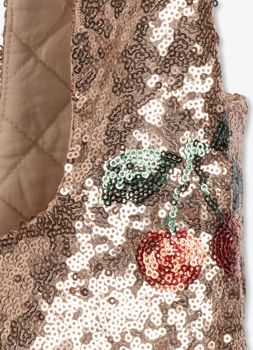Konges Sløjd Starla tas met pailletten - detail 2 beige