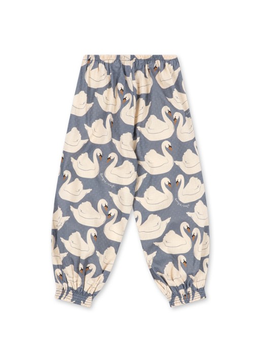 Konges Sløjd Tapered fit broek met dierenprint - voorkant 3 wit