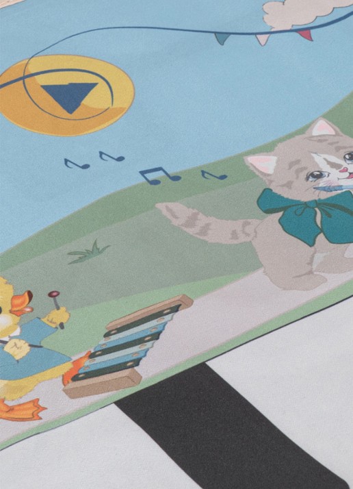 Konges Sløjd Vloerpiano speelmat - detail 3 blauw