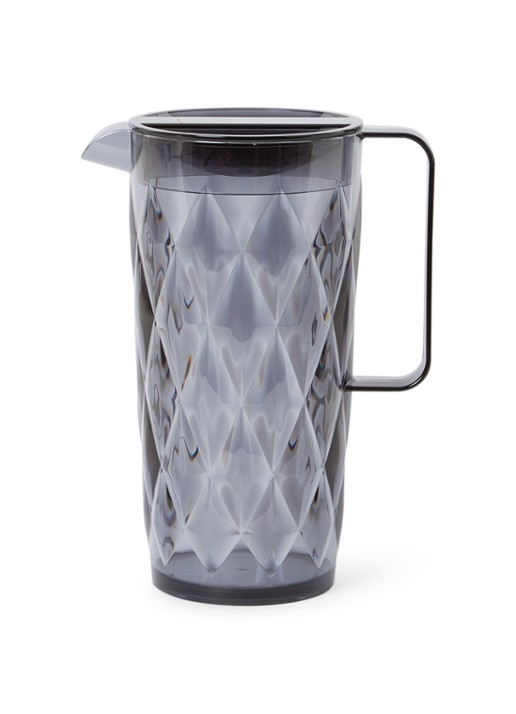Koziol Pitcher waterkan 1,6 liter  - voorkant 2 grijs
