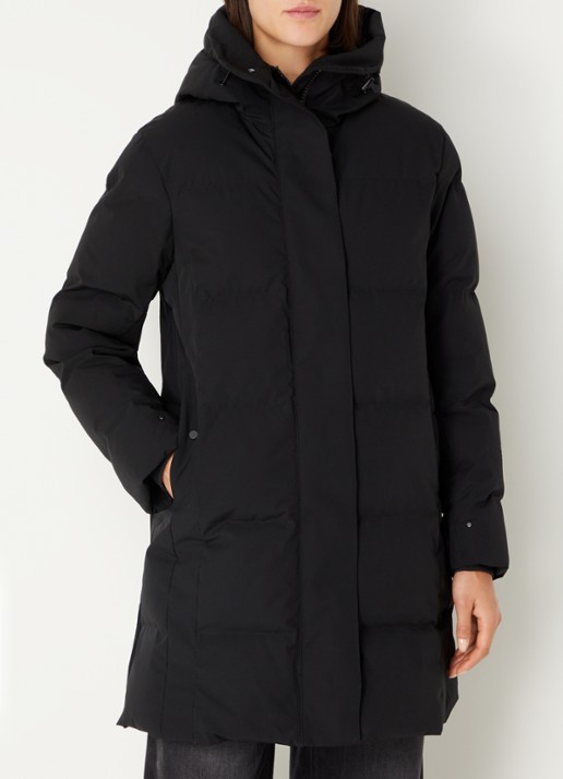 Krakatau Cassini gewatteerde parka met capuchon - detail 4 zwart