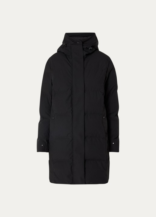 Krakatau Cassini gewatteerde parka met capuchon - voorkant zwart