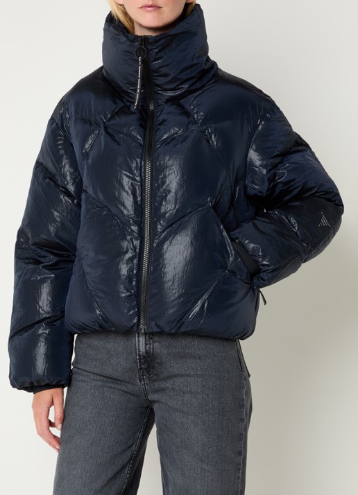 Krakatau Nebula puffer jack met glanzende finish