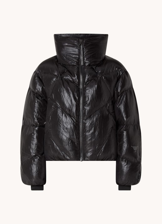 Krakatau Nebula puffer jack met ritszakken  - voorkant 3 zwart