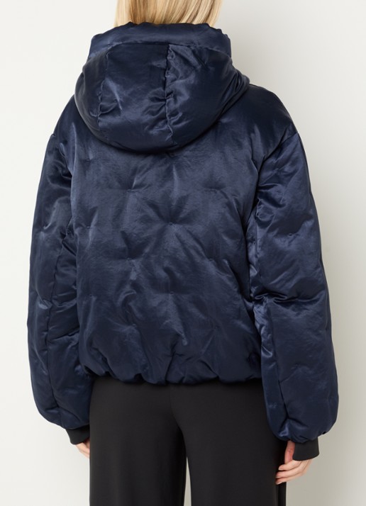 Krakatau Torrca pufferjack met steekzakken - achterkant 2 donkerblauw